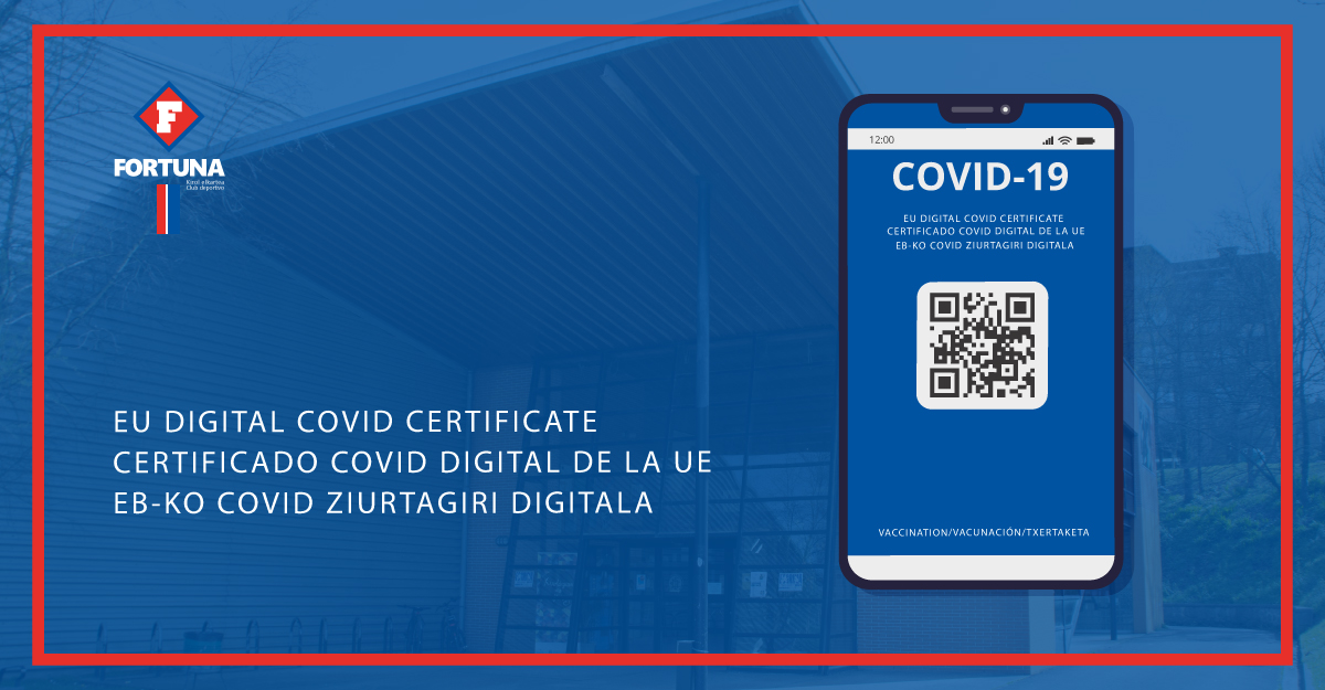 Certificado Covid en el Polideportivo Pio Baroja