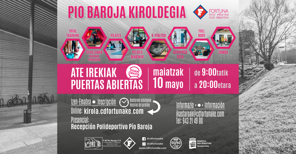 Puertas Abiertas en el Polideportivo Pio Baroja